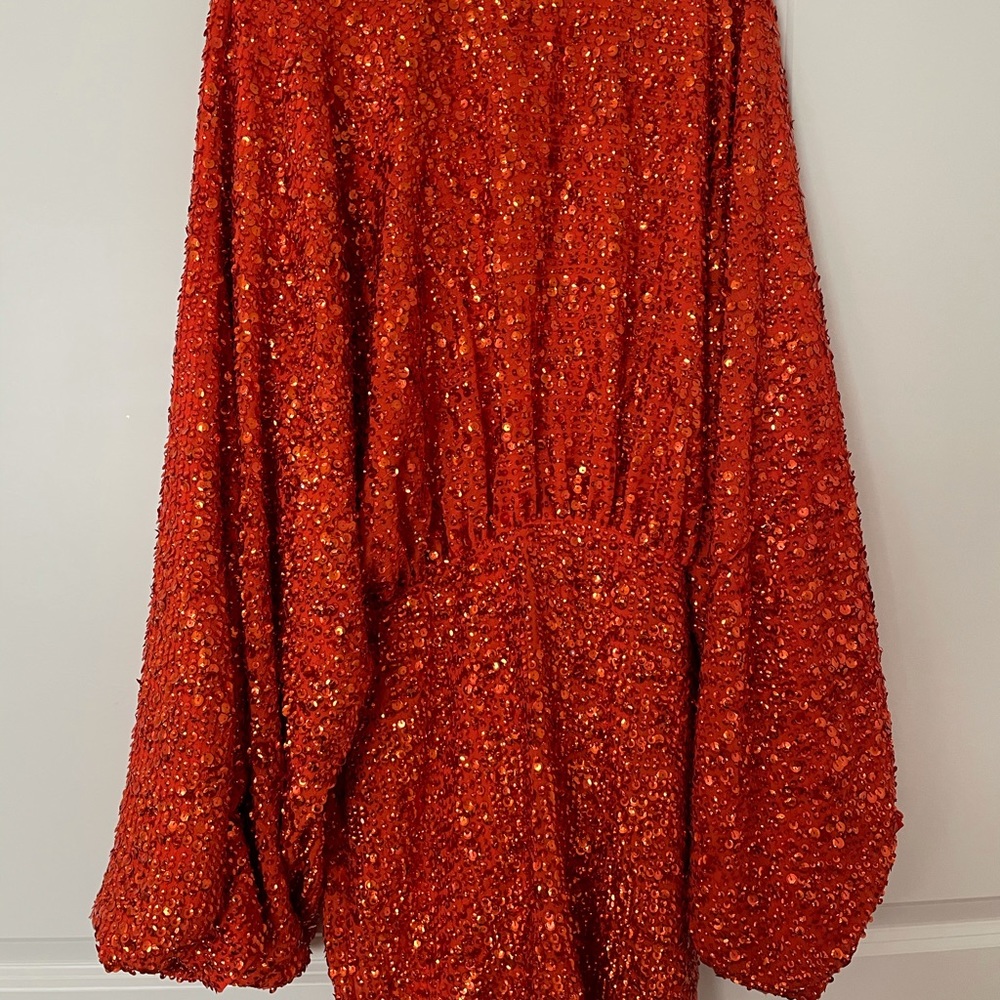Orange sequin ASOS dress